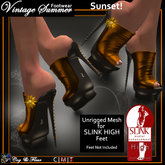 C&F Slink HIGH Mule Sandals SUNSET