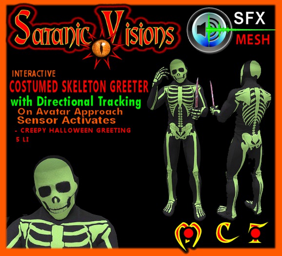 Costumed Skeleton Greeter