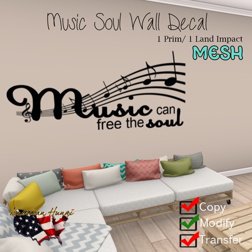 .:AH:. Wall Decal- Music Soul