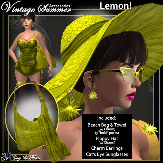 C&F Vintage Summer Accessories - Blue