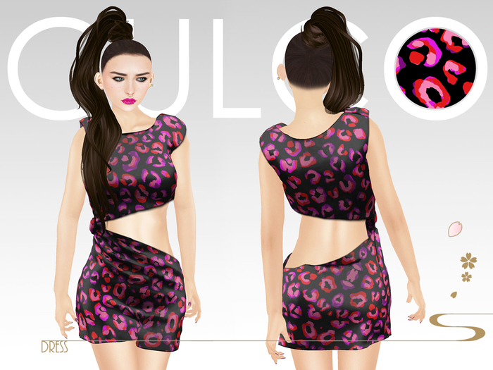 -Culco- Cutout T-Shirt dress - Leopard Print