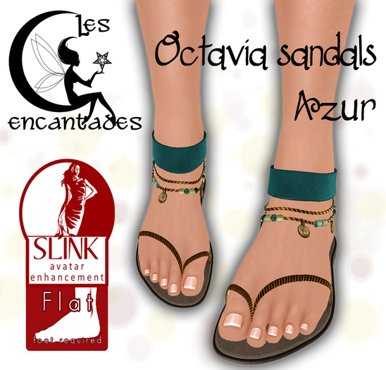 *LE* Octavia Sandals Azur