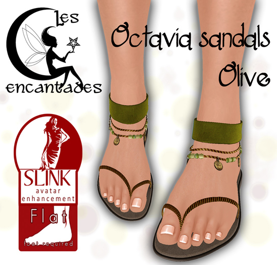 *LE* Octavia Sandals Olive