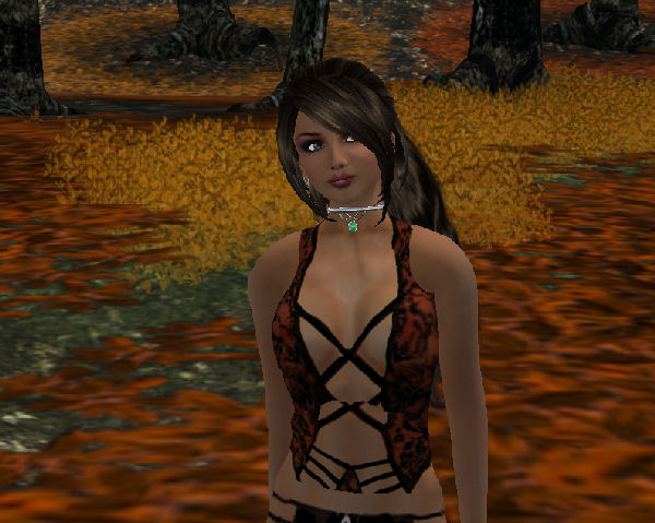 Orange  straps Undershirt