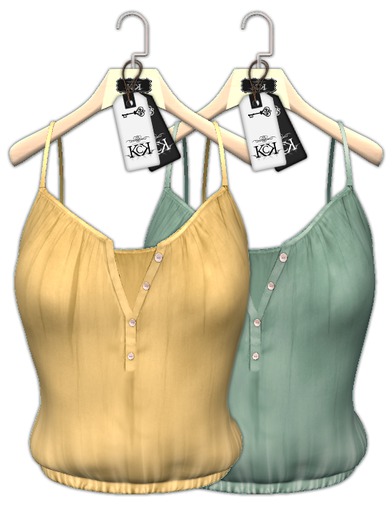 :::KC::: Tops Laya Yellow&Aqua