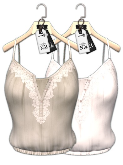:::KC::: Tops Laya Beig&White
