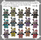 Full Perm MESH Cute Pirat Bunny kit for builders