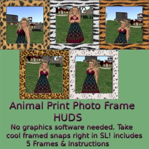 EBH - Animal Print HUD Photo Frames