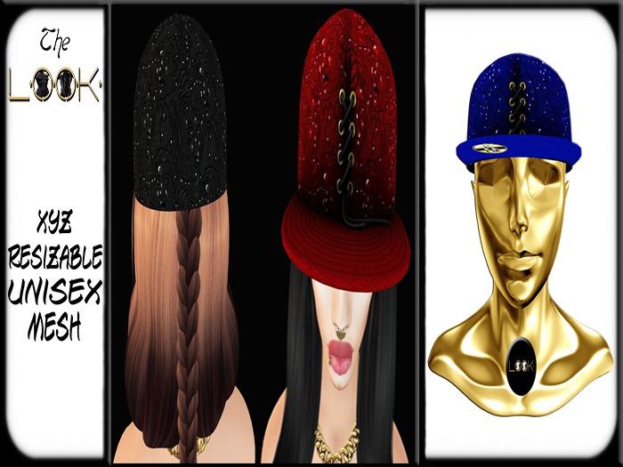 ! [L] ! Laced Up Hat (Blue)