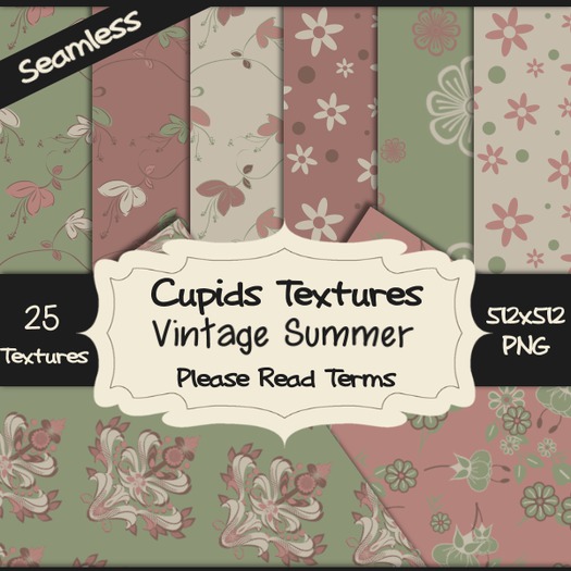 *Cupids Textures * 25 Vintage Summer