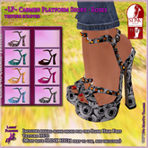 ~LP~ Carmen SLINK Platform Shoes (Boxed) Roses