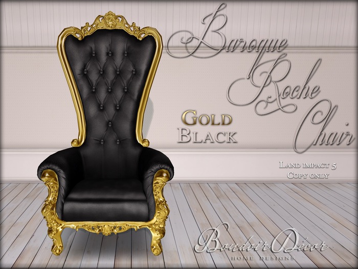 Baroque Chair White/Black