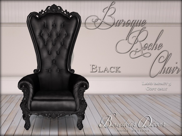 Baroque Chair White/Black