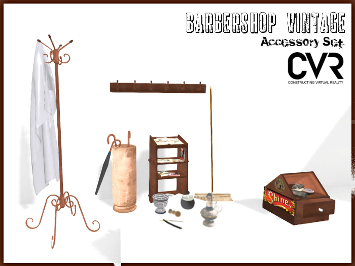 Barbershop accessories set box