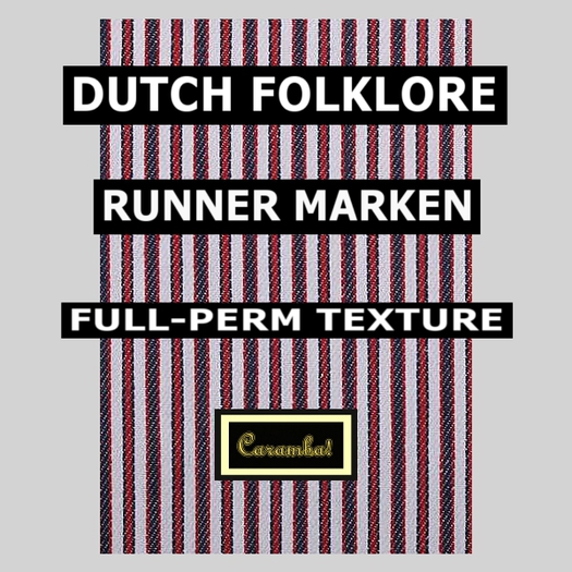 Dutch folklore runner Marken (texture)