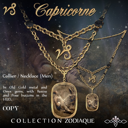Nord Embel'Lys  Collier/Necklace Capricorne/Capricorn