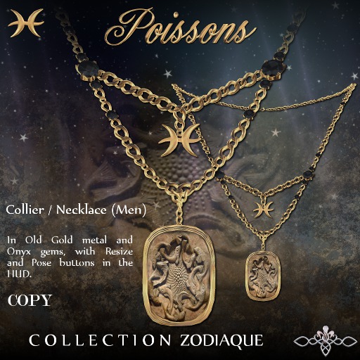 Nord Embel'Lys  Collier/Necklace Poissons/Pices