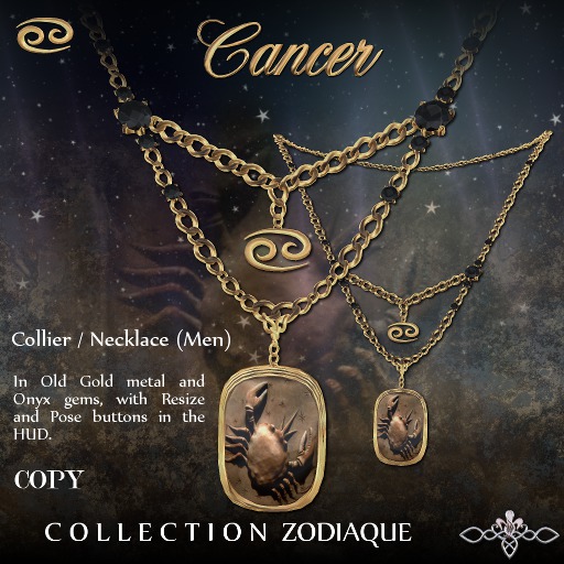 Nord Embel'Lys  Collier/Necklace Cancer