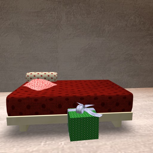 Ottoman Waiting for Presents Prop