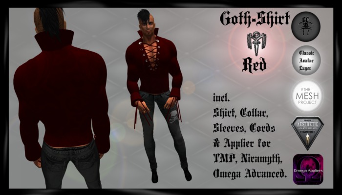 #CC# Goth Shirt Red