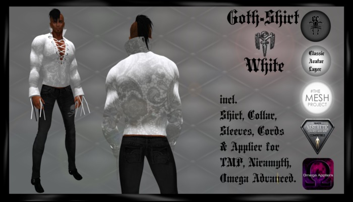 #CC# Goth Shirt White