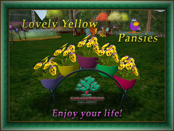 Lovely Yellow Pansies ♧ Copy ♧