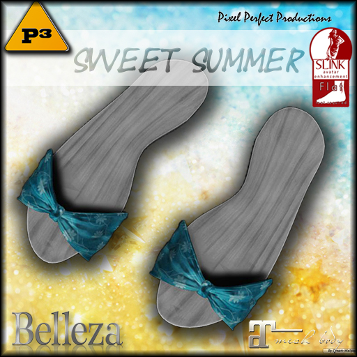 <P3> Sweet Summer Flip Flops - Azure