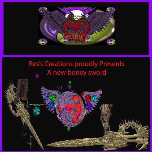 sword for skeleton extra parts added