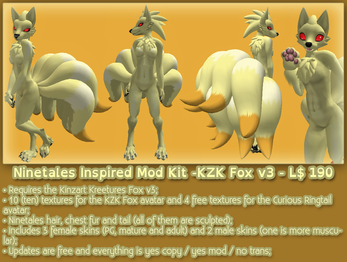 Ninetales Furry Characters Ninetales Furry Characters