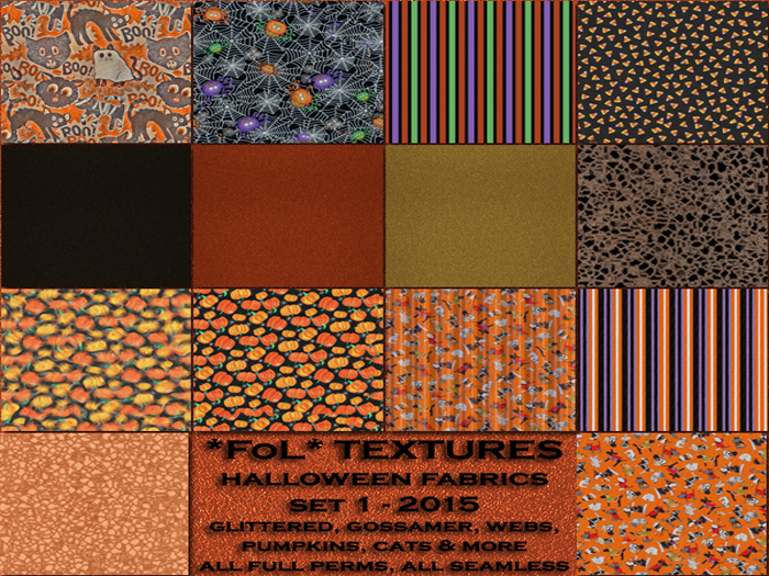 *FoL* Textures - Halloween Fabrics Set 1 2015 299