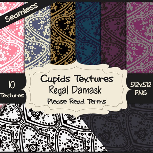 *Cupids Textures *10 REGAL DAMASK