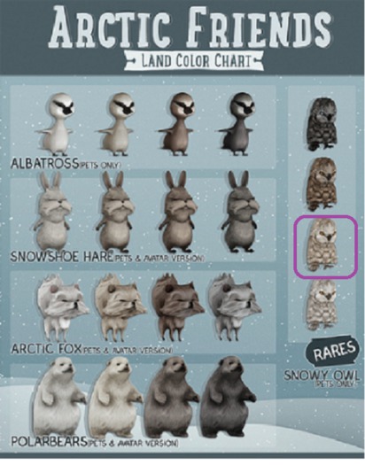 ::BB:: Artic Friends Snow Owl (creme) RARE_BOXED