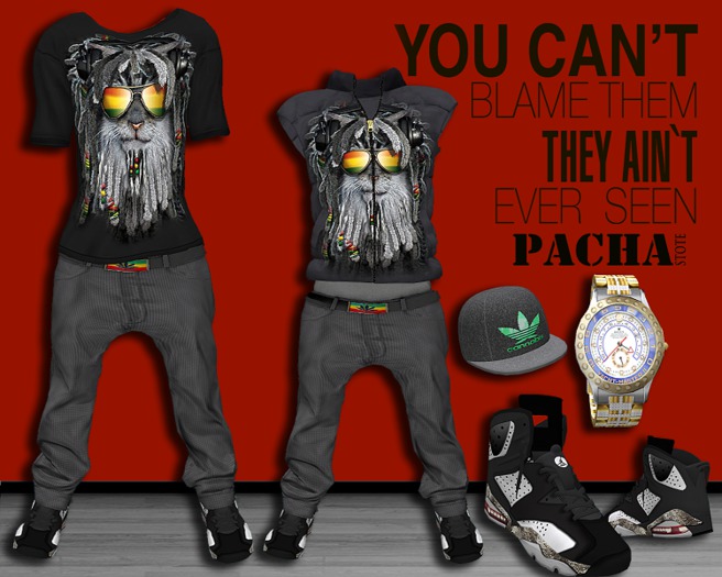 Pacha Dubai- Outfit Born unique -R&P_DJ_Cat_black