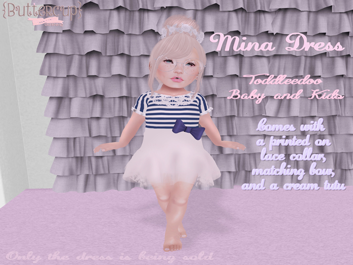 {Buttercup} Mina Dress - Blue *PACKAGE*