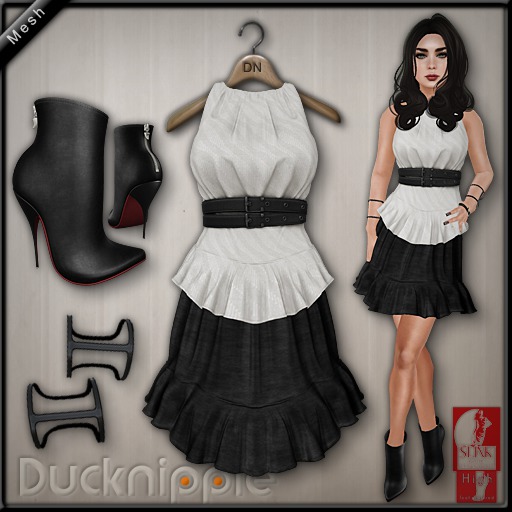 Second Life Marketplace - DN Mesh: Dark Style Outfit I [DEMO]