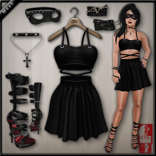 DN Mesh: Dark Style Outfit II