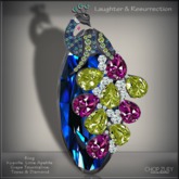 Laughter & Resurrection Blu Ring by Chop Zuey Couture Jewellery