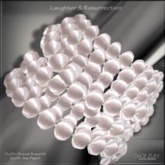 Laughter & Resurrection Wht Bracelet by Chop Zuey Couture Jewellery