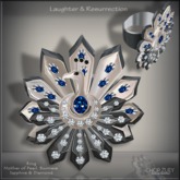 Laughter & Resurrection Wht Ring by Chop Zuey Couture Jewellery