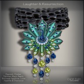 Laughter & Resurrection Blu Choker by Chop Zuey Couture Jewellery