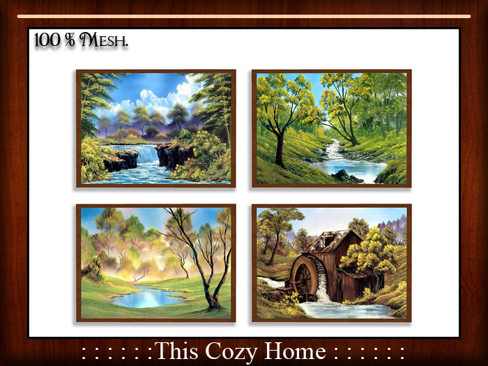 Paintings Set of Bob Ross *Water*