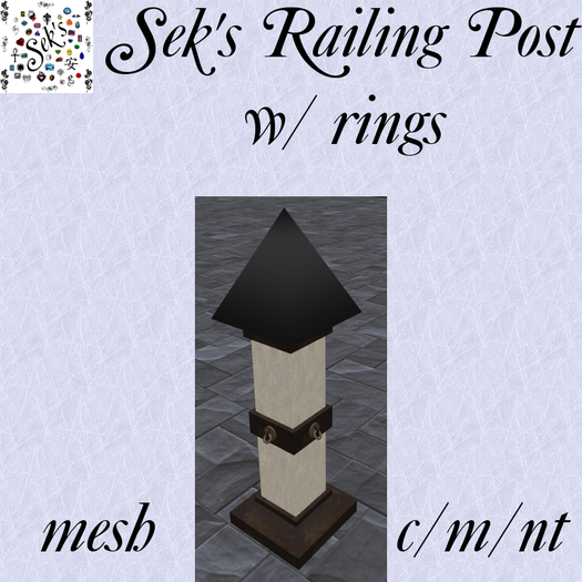 Sek's Railing Post w/ rings