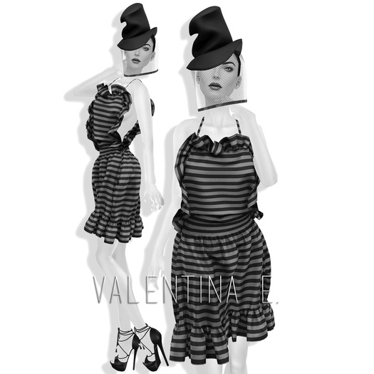 Valentina E. Blaze Ruffled Dress