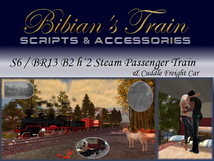 TRAIN STEAM BR13 Passenger Train & Cuddle Freight Car (G)