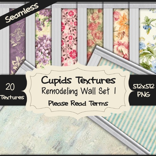 *Cupids Textures * 20 Remodeling Wall Set