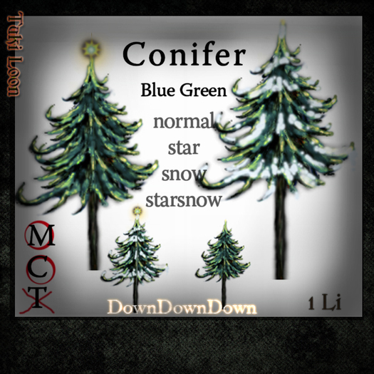 Conifer (blue green).