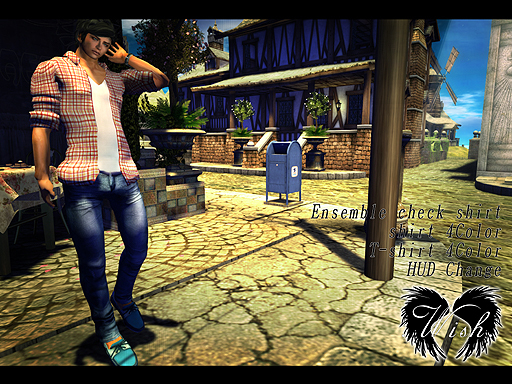 .:.Wish.:. Mens::Ensemble shirt_check [HUD]