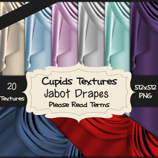 *Cupids Textures * 20 JABOT DRAPES