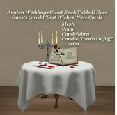 Avalon Weddings Guest Book Table Round Rose