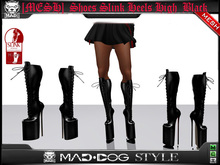 [MESH]  Shoes Slink Heels High  Black   